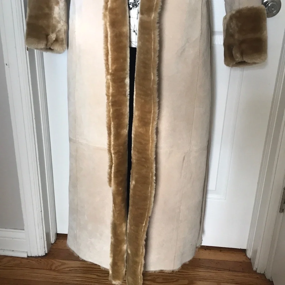 ✈️ Brandon Thomas Penny Lane Vintage y2k Western Leather Faux shearling fuzzy - Picture 4 of 9